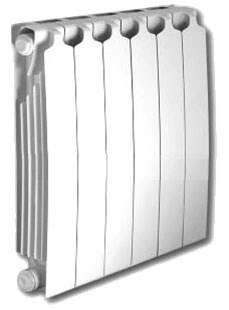 Биметаллический секционный радиатор Sira RS 500, 3 секции - фото 21909