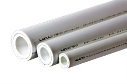 Труба полипропиленовая Valtec Alux PN25 (алюминий) 50x8.3 - фото 31859