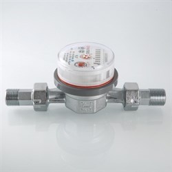 Водосчетчик Valtec VLF-20U квартирный универсальный, для х/в и г/в - фото 32800