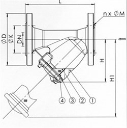 Фильтр сетчатый фланцевый Tecofi F3240 чугун Ду 25 Ру16 - фото 35941