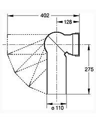 Труба фановая шарнирная угол от 0° до 90° Bonomini ф110 (8210UN11B0) - фото 37298