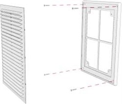 Решетка вентиляционная разъемная с сеткой 208х208 - фото 41085