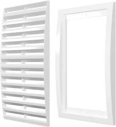 Решетка вентиляционная разъемная 350х350, слоновая кость - фото 41207