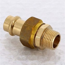 Сгон НР с плоской прокладкой пресс для медных труб Viega 18 x 3/4" - фото 45037