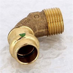 Угол НР пресс для медных труб Viega 15 x 1/2" - фото 45187