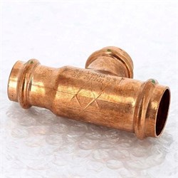 Тройник редукционный пресс для медных труб Viega 35 x 35 x 22 - фото 45443