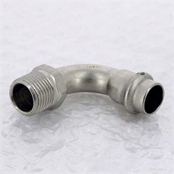 Угол НР пресс для труб из нержавеющей стали Viega 22 x 3/4" - фото 45904