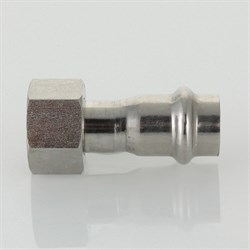 Муфта с накидной гайкой ВР пресс для труб из нержавеющей стали Valtec 22 x 3/4" - фото 46137