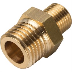 Ниппель переходной НН латунный Stout 1/4" x 1/8" - фото 46714