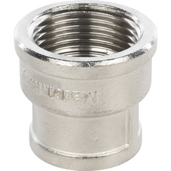 Муфта переходная ВВ никелированная Stout 1 1/2" x 3/4" - фото 47088