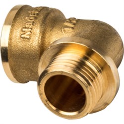 Угол с упором НВ латунный Stout 2" - фото 47508