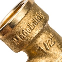 Угол с упором НВ латунный Stout 2" - фото 47511