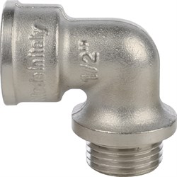 Угол с упором НВ никелированный Stout 3/4" - фото 47527