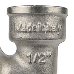 Угол с упором НВ никелированный Stout 3/4" - фото 47529