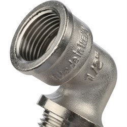 Угол с упором НВ никелированный Stout 3/4" - фото 47532