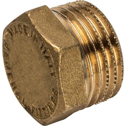 Заглушка НР латунная Stout 1/2" - фото 47732
