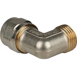 Угол НР обжимной для мeталлопластиковых труб Stout 32 x 1" - фото 49019