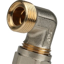 Угол НР обжимной для мeталлопластиковых труб Stout 32 x 1" - фото 49023