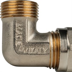 Угол НР обжимной для мeталлопластиковых труб Stout 32 x 1" - фото 49025