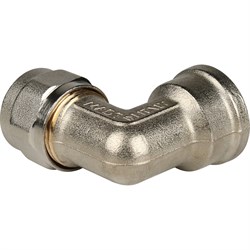 Угол ВР обжимной для мeталлопластиковых труб Stout 20 x 1/2" - фото 49059