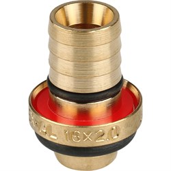 Тройник НР обжимной для мeталлопластиковых труб Stout 32 x 1" - фото 49270