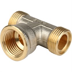Тройник ВР обжимной для мeталлопластиковых труб Stout 20 x 1/2" - фото 49286