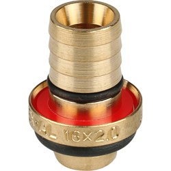 Тройник ВР обжимной для мeталлопластиковых труб Stout 20 x 1/2" - фото 49294