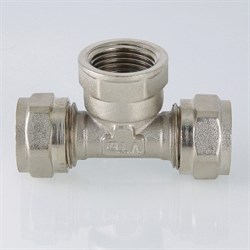 Тройник ВР обжимной для мeталлопластиковых труб Valtec 32 x 1 1/4" - фото 49723