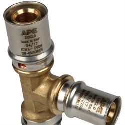 Тройник редукционный пресс для мeталлопластиковых труб Stout 32 х 26 х 32 - фото 50504