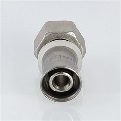 Муфта с накидной гайкой (конус) пресс для мeталлопластиковых труб Valtec 16 x 1/2" - фото 50955