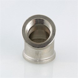 Угол латунный никелированный 45° ВВ Valtec 1/2" - фото 56012
