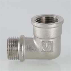Угол латунный никелированный ВН Valtec 1" - фото 56028
