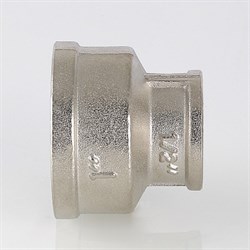 Муфта переходная латунная никелированная ВВ Valtec 1" x 1/2" - фото 56281