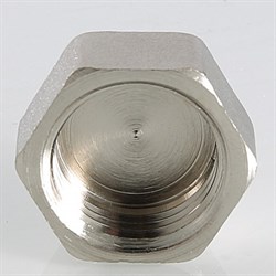 Заглушка латунная никелированная ВР Valtec 1 1/2" - фото 56523