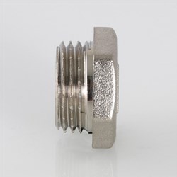 Заглушка латунная никелированная НР Valtec 3/4" - фото 56536