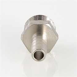 Штуцер латунный никелированный НР Valtec 1/2" x 10 - фото 56611