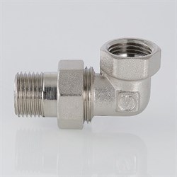 Сгон латунный никелированный угловой ВН Valtec 1" - фото 56800