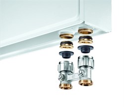 Мультифлекс Oventrop прямой, multiflex F, запорно-присоединительный G3/4"НГ x G3/4"НР (1015813) - фото 56941