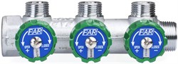 Коллектор FAR регулирующий 3/4" (Вр-Нр), 3 вых x 1/2" НР, под евроконус - фото 60082