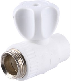 Кран шаровой разборный прямой с накидной гайкой Kalde 20 х 1/2" - фото 62988