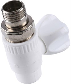 Кран шаровой разборный прямой с накидной гайкой Kalde 20 х 3/4" - фото 62992