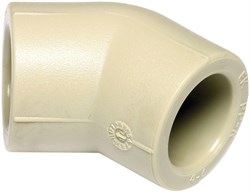 Угольник WAVIN EKOPLASTIK 90 х 45° - фото 64182