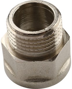 Переходник НВ никелированный Tiemme 3/8" х 3/8" - фото 65871