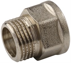 Переходник НВ никелированный Tiemme 3/8" х 3/8" - фото 65872