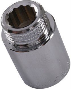 Удлинитель НВ хромированный Tiemme 1/2" х 30 мм - фото 66389