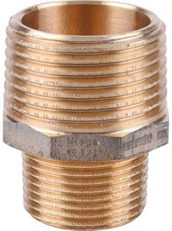 Ниппель редукционный НН Viega 1/2" x 1/4" (бронза) - фото 66955