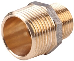 Ниппель редукционный НН Viega 1/2" x 1/4" (бронза) - фото 66956