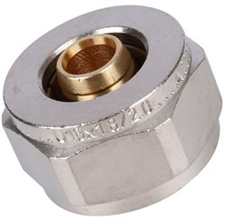 Зажимной адаптер из покрытой латуни PE-X FLEX-X Uponor 16X1,8/2,0 x 3/4" - фото 67935
