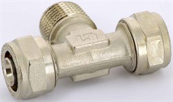 Тройник НР обжимной для мeталлопластиковых труб Uni-Fitt 20 x 1/2" - фото 70270