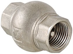 Клапан обратный Valtec 1" Вр, с латунным золотником, пружинный - фото 71949
